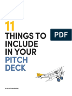 11 Things To Include in Your Pitch Deck