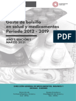 Gasto Bolsillo en Salud y Medicamentos Periodo 2012-2019