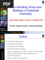 DHW - Lecture 2 - Data Handling, Errors and Statistics in Analytical Chemistry - 210916