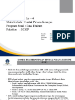 Inisiasi Tuton Ke - 6 Mata Kuliah: Tindak Pidana Korupsi Program Studi: Ilmu Hukum Fakultas: HISIP