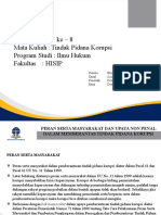 Inisiasi Tuton Ke - 8 Mata Kuliah: Tindak Pidana Korupsi Program Studi: Ilmu Hukum Fakultas: HISIP