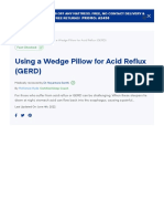 Using A Wedge Pillow For Acid Reflux (GERD)