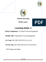 Learning Guide Learning Guide - 3: Vehicle Servicing Vehicle Servicing NTQF Level I