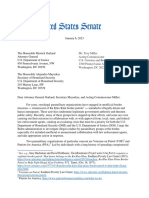 Carta de Los Senadores A La Administración Biden Sobre Los Grupos de Vigilantes en La Frontera Sur de Los Estados Unidos