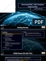 Becoming DFARS / NIST Compliant (Cybersecurity