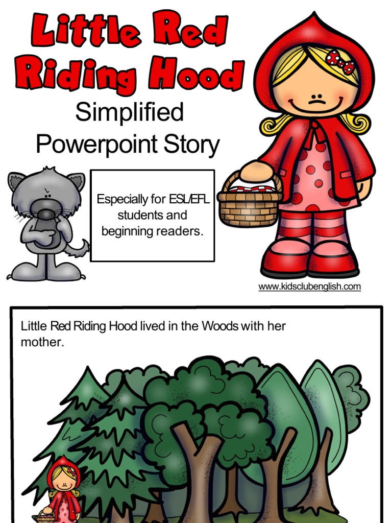 Little Red Riding Hood Simplified Powerpoint Story For Drama Pdf