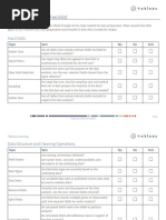 Data Preparation Checklist