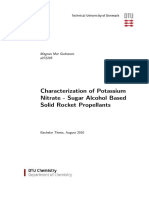 Characterization of Potassium Nitrate - Sugar Alcohol Based Solid Rocket Propellants