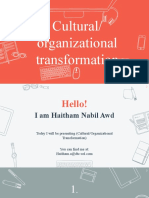 Haitham Nabil CulturalOrganizational Transformation