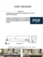 Cordas vibrantes: frequências de ressonância