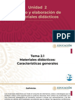 Tema 2.1 Materiales Didácticos - Características Generales