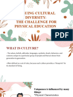 Valuing Cultural Diversity The Challenge For Physical Education