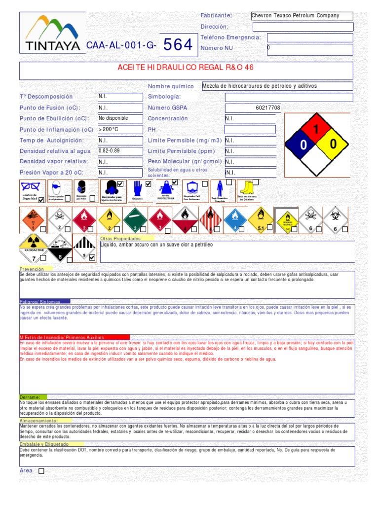 Etiquetas De Advertencia De Solo Aceite Hidráulico, Calcomanías De