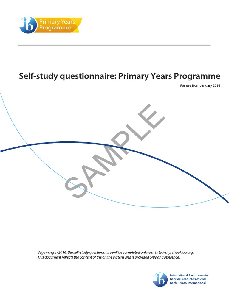 Self Study Questionnaire (1) | PDF | Teachers | Educational Assessment