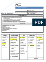 Lesson Plan - English G1 U2 L10