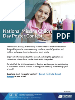 National Missing Children's Poster Contest