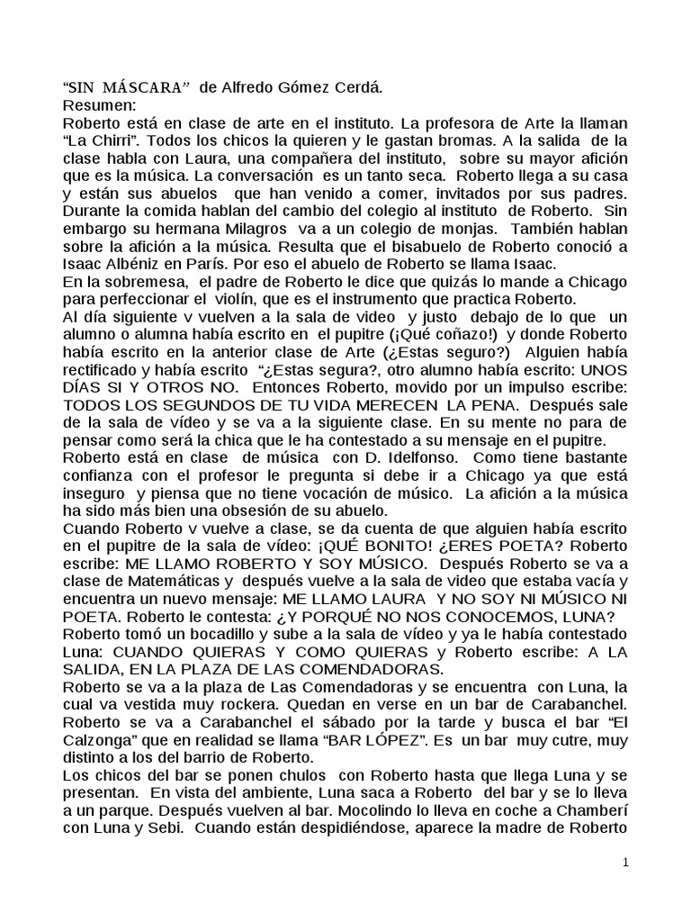 Sin Mascara Alfredo Gomez Cerda Compress PDF