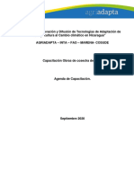 Agenda Sesion Obras de Cosecha de Agua