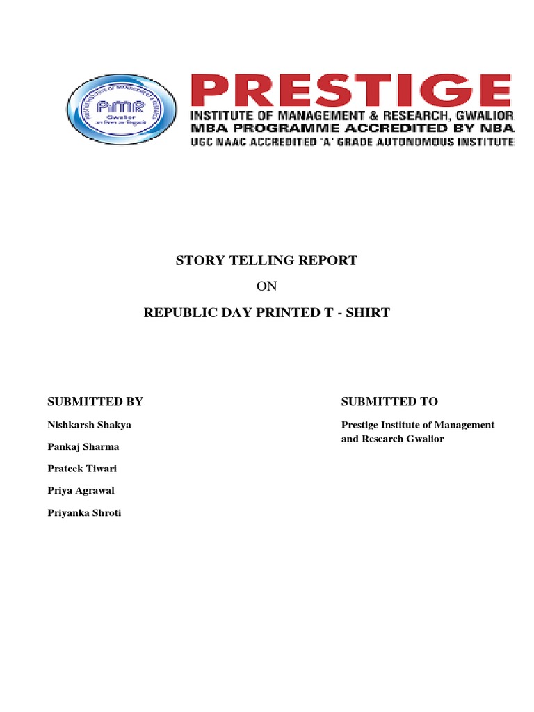 Story Telling Report | PDF