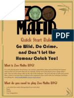 Zoo Mafia Quickstart Rules