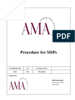 Procedure For SOPs Rev 0