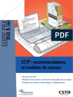 CCTP: Recommandations Et Modèles de Clauses