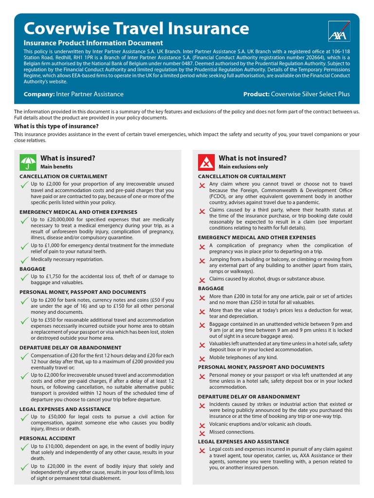 Coverwise Silver Select Plus Overview | PDF | Insurance | Expense