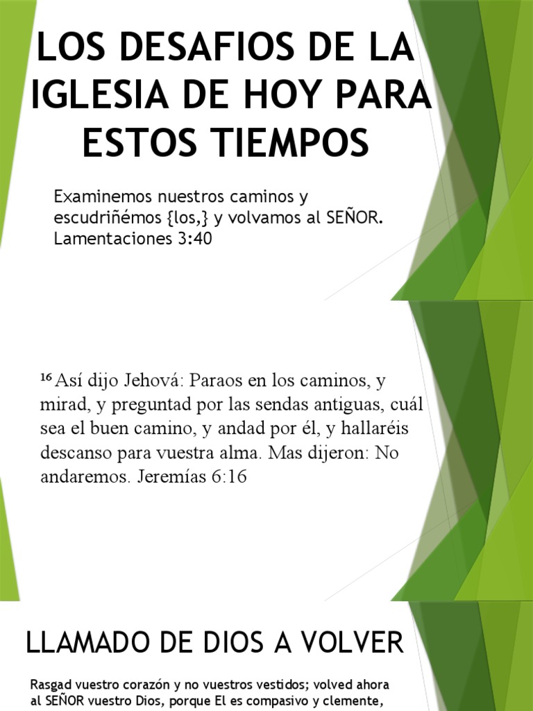 Desafíos de la Iglesia Actual | PDF | Cristo (título) | Amor