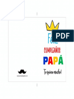 Tarjetas Cumpleanos Imprimibles para Papa 1