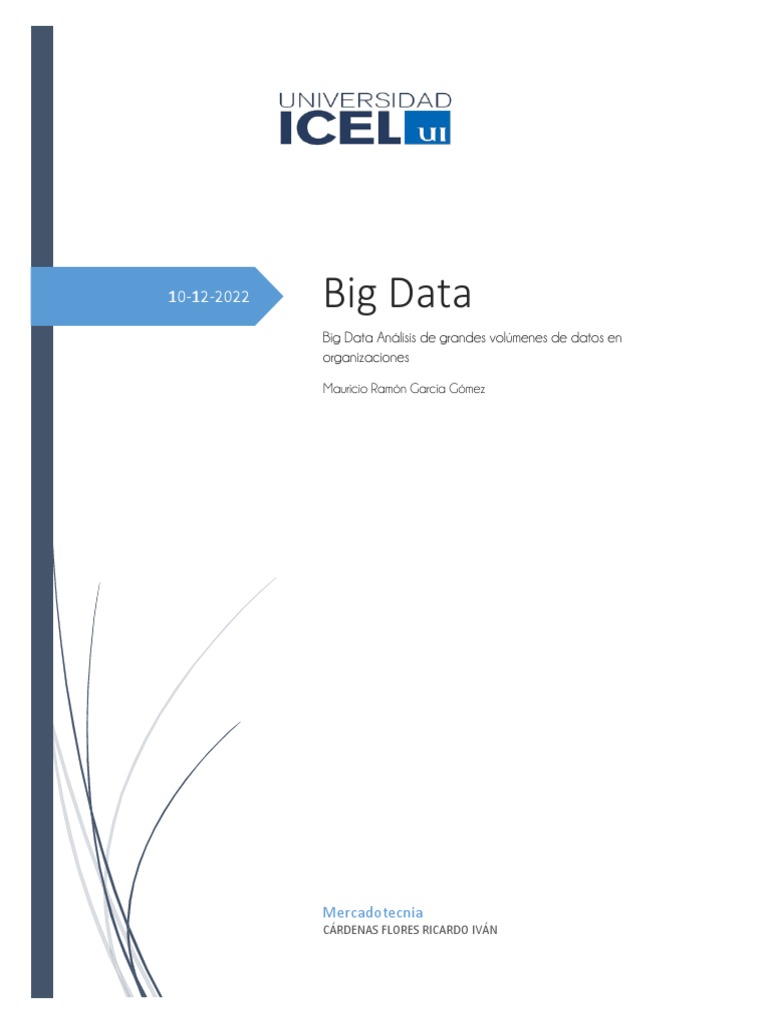 Análisis de Big Data en Empresas | PDF