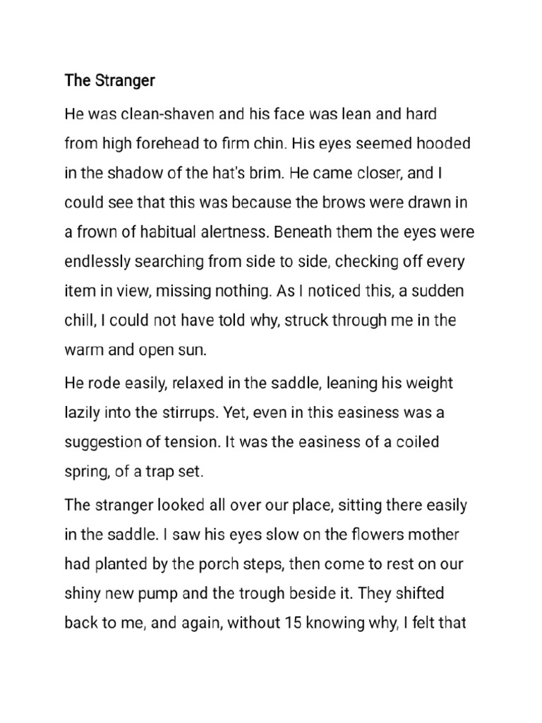 The Stranger | PDF