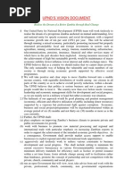 Download UPND Manifesto by Joseph Saidi Tembo SN61960170 doc pdf