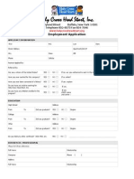 Holy Cross Head Start Application