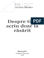 Despre tine scriu doar la rasarit - Augusta Maria