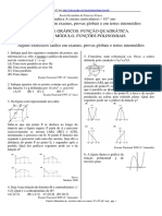 Exercícios de funções e gráficos do 10o ano