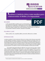 Cultura y Justicia Cívica Como Medios para Contrarrestar El Delito y La Impunidad - Aguirre Quezada