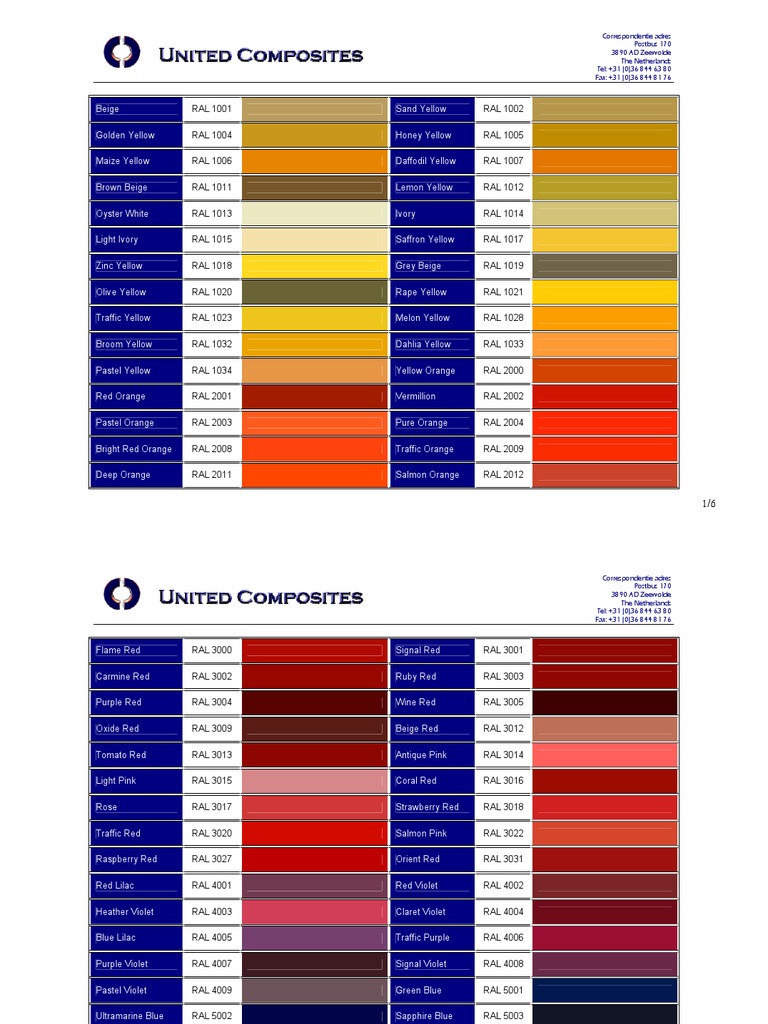 RALcolours | PDF | Blue | Green