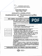 Analista Legislativo Engenheiro de Telecomunicacoes Codigo 225 1a Etapa Objetiva-1