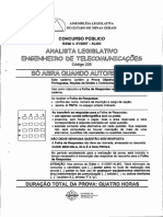 Analista Legislativo Engenheiro de Telecomunicacoes Codigo 225 1a Etapa Objetiva