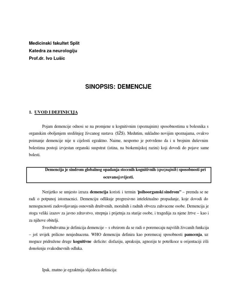 Demencije Pdf