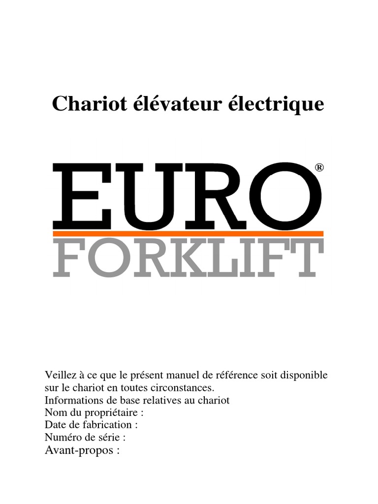 Cric de hydraulique pour chariot élévateur à fourche - MDI