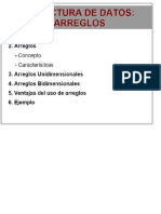 ESTRUCTURA DE DATOS - ARREGLOS - PDF Descargar Libre