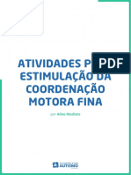 Atividades para Estimulação Da Coordenação Motora Fina: Por Aline Mediato