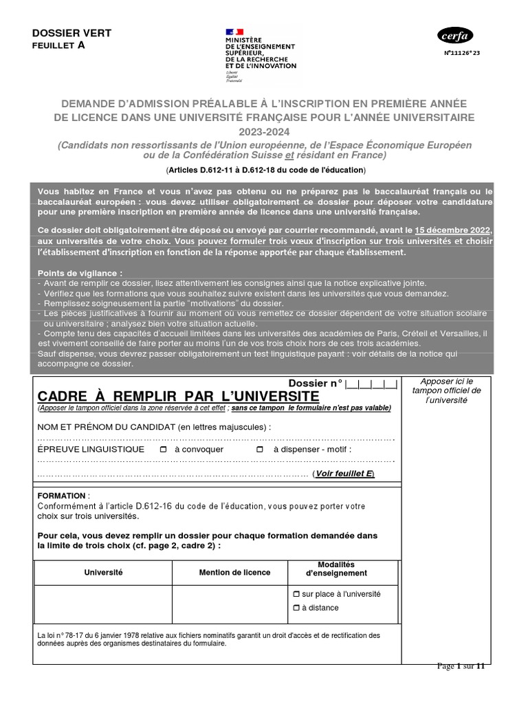 Dossier Vert 24427 | PDF