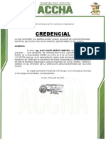 Credencial Cultura PMA