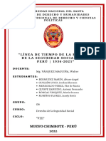 Línea de Tiempo de La Historia de La Seguridad Social en El PERÚ - 1936-2021