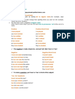 Present Perfect Tense Guide