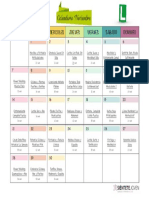 Calendario Principiantes Noviembre 2022