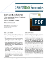 Servant Leadership Book Abstract Greenleaf