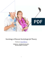 Sociology of Recent Sociological Theor